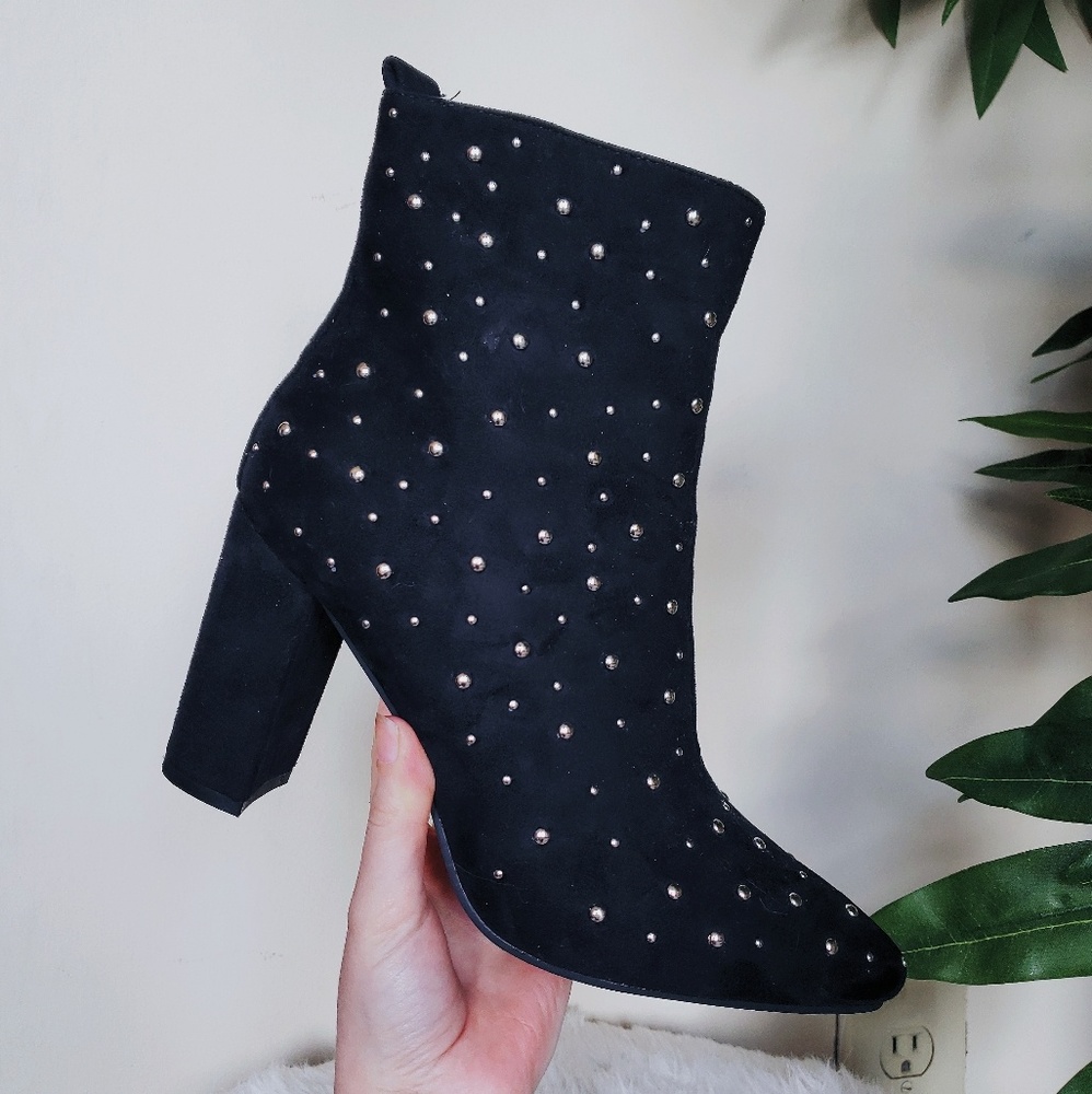Nastygal Black Studded Boots